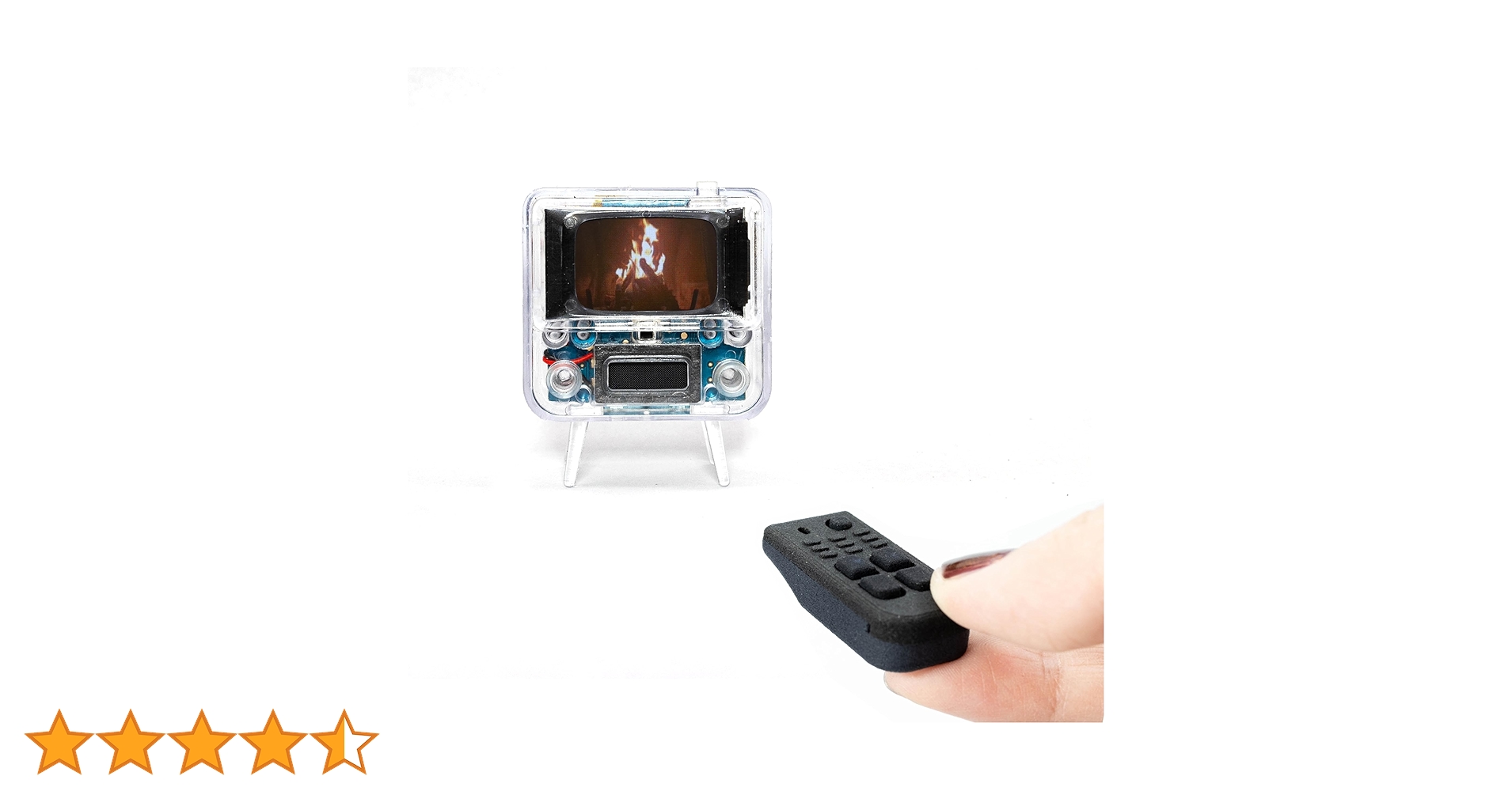 TinyTV 2 ブラウン ミニチュアテレビ リモコン付き 新品・箱難あり Amazon.com: TinyCircuits TinyTV 2 Portable Retro Mini TV